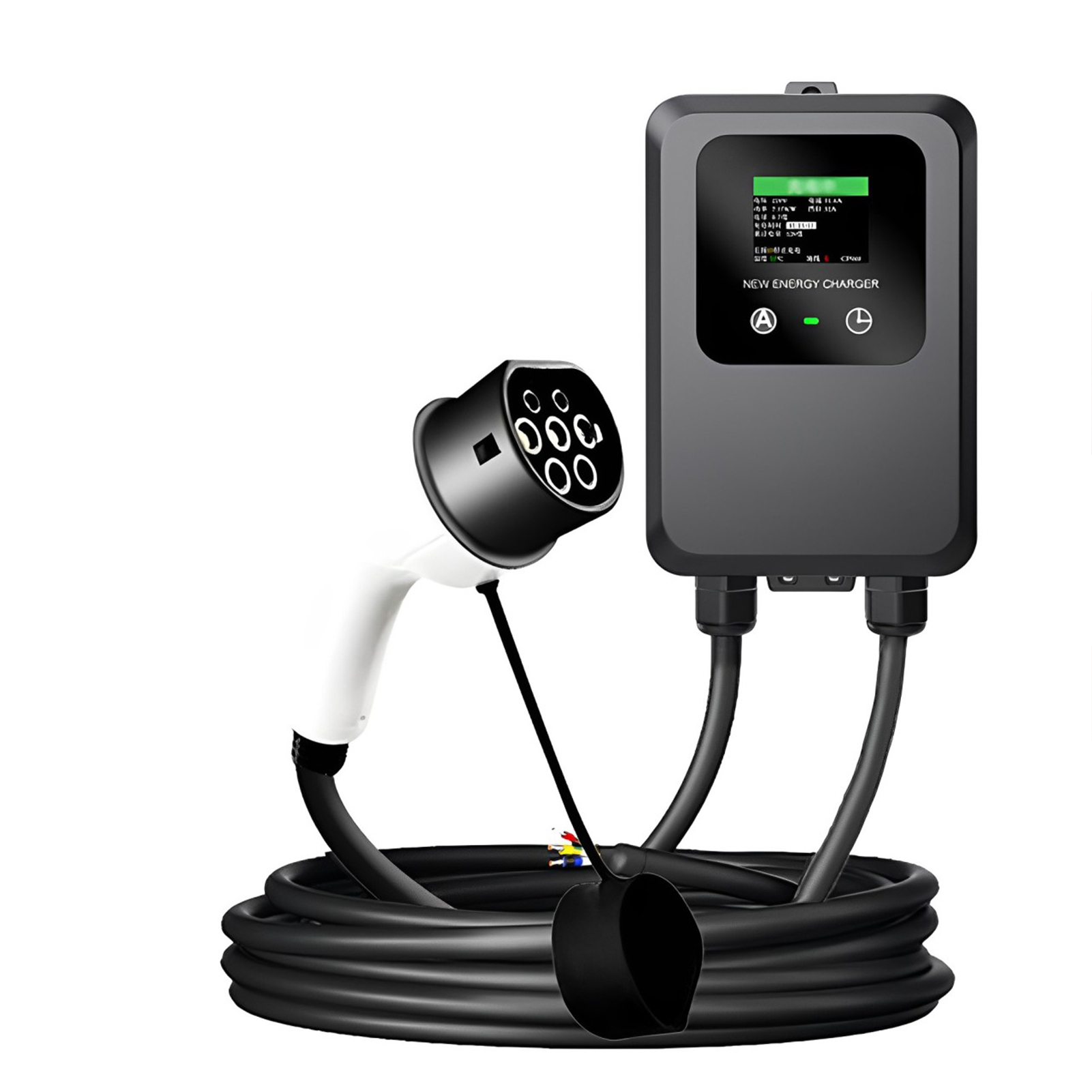 Wallbox Ev - EV Charger 32A-24A-16A-8A 7KW 1Phase Electric