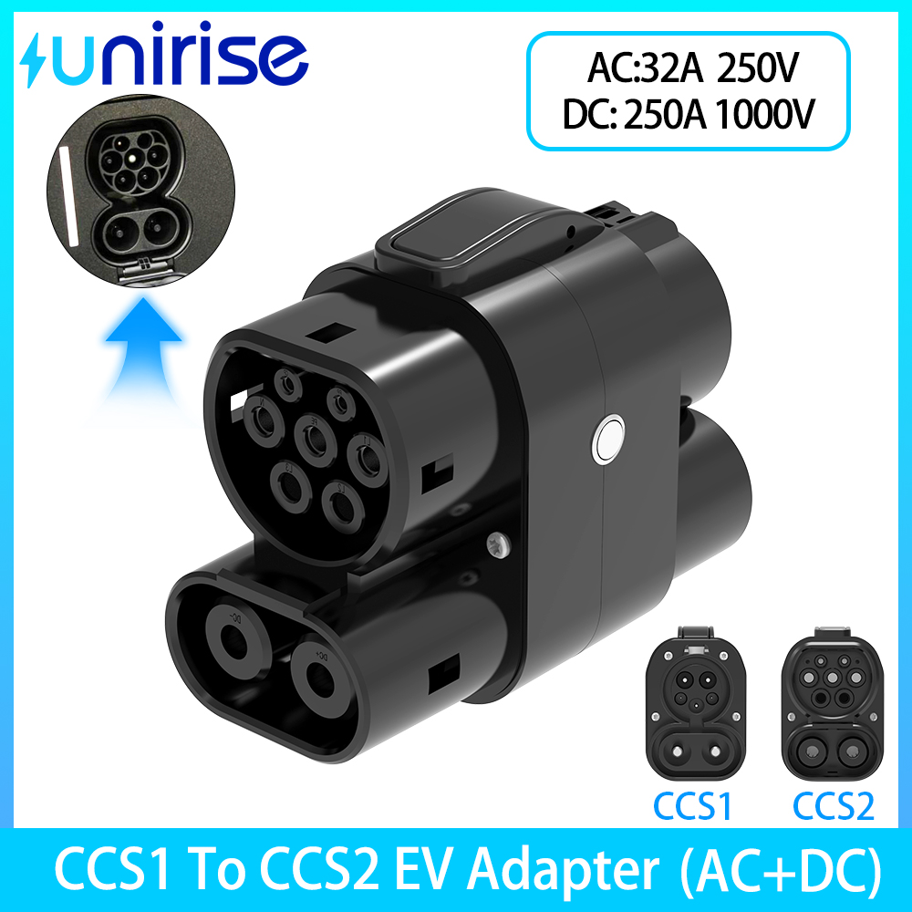 Ccs2 To Ccs1 Fast Charge Adapter 250Kw - CCS1 to CCS2 EV Adapter AC+DC