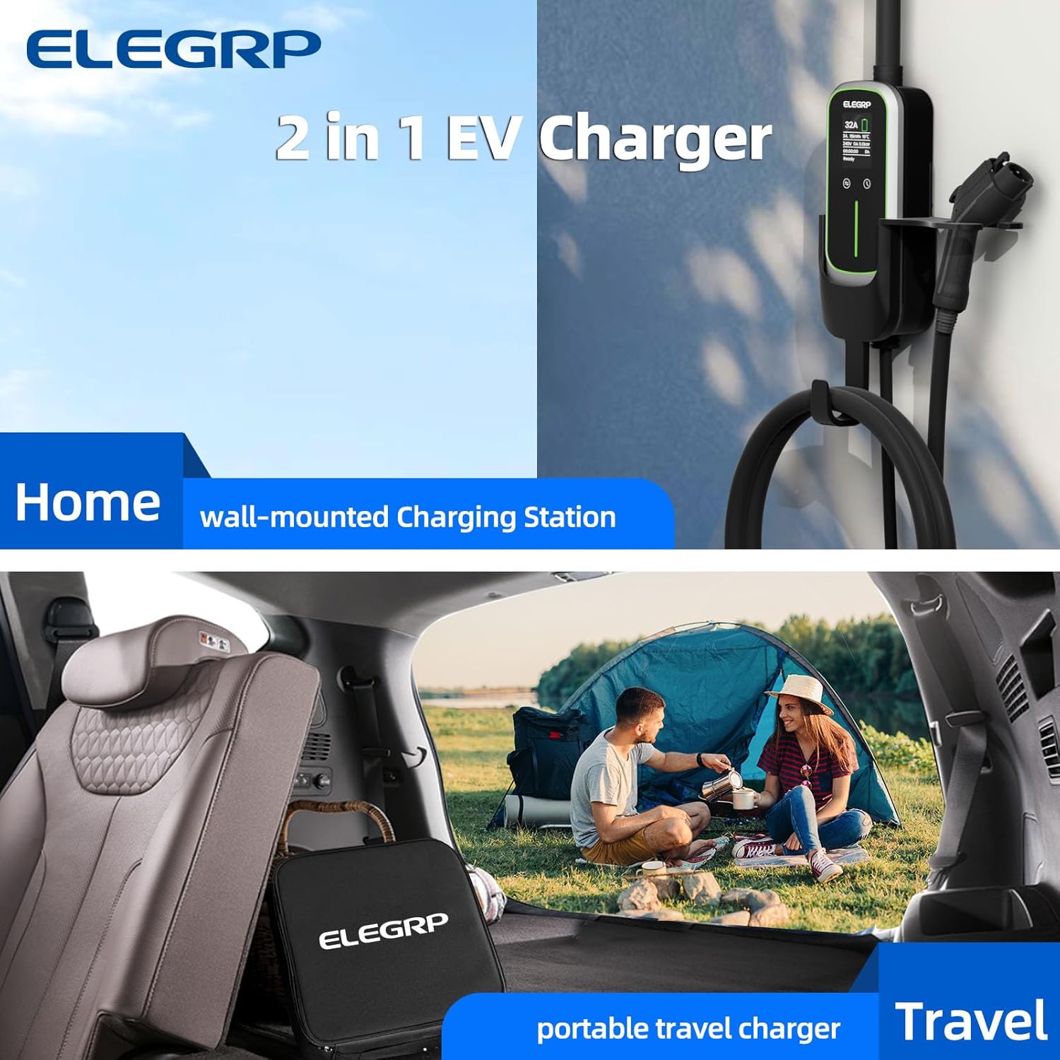 ELEGRP 32 Amp Portable Electri - огляд і ціна Portable Ev Charger