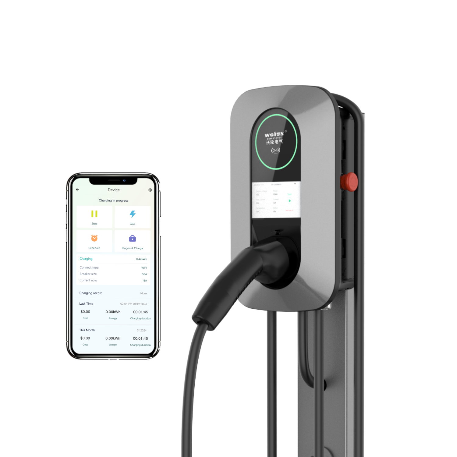 22kW AC Home Charging Pile Ev  - огляд і ціна Home Ev Charger