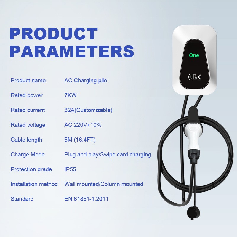 European-standard 7kW Type 2 E - огляд і ціна Ev Charger