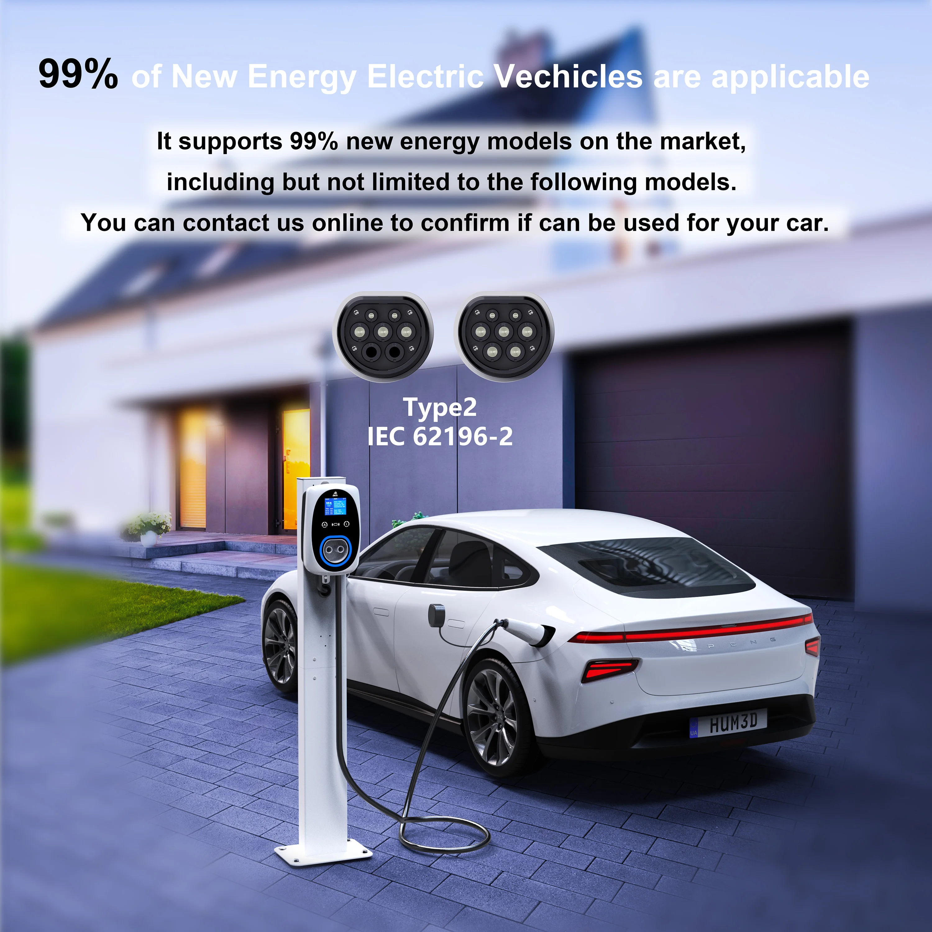 GWUYU EV Charger 32A 7.6KW EVS - огляд і ціна Wallbox Ev