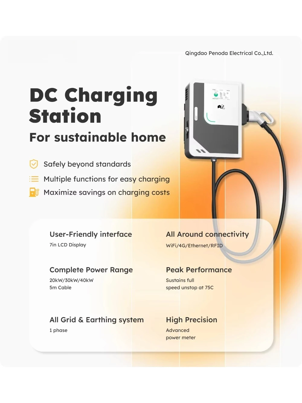 High Performance Evse 30kw 40k - огляд і ціна Ev Charging Pile