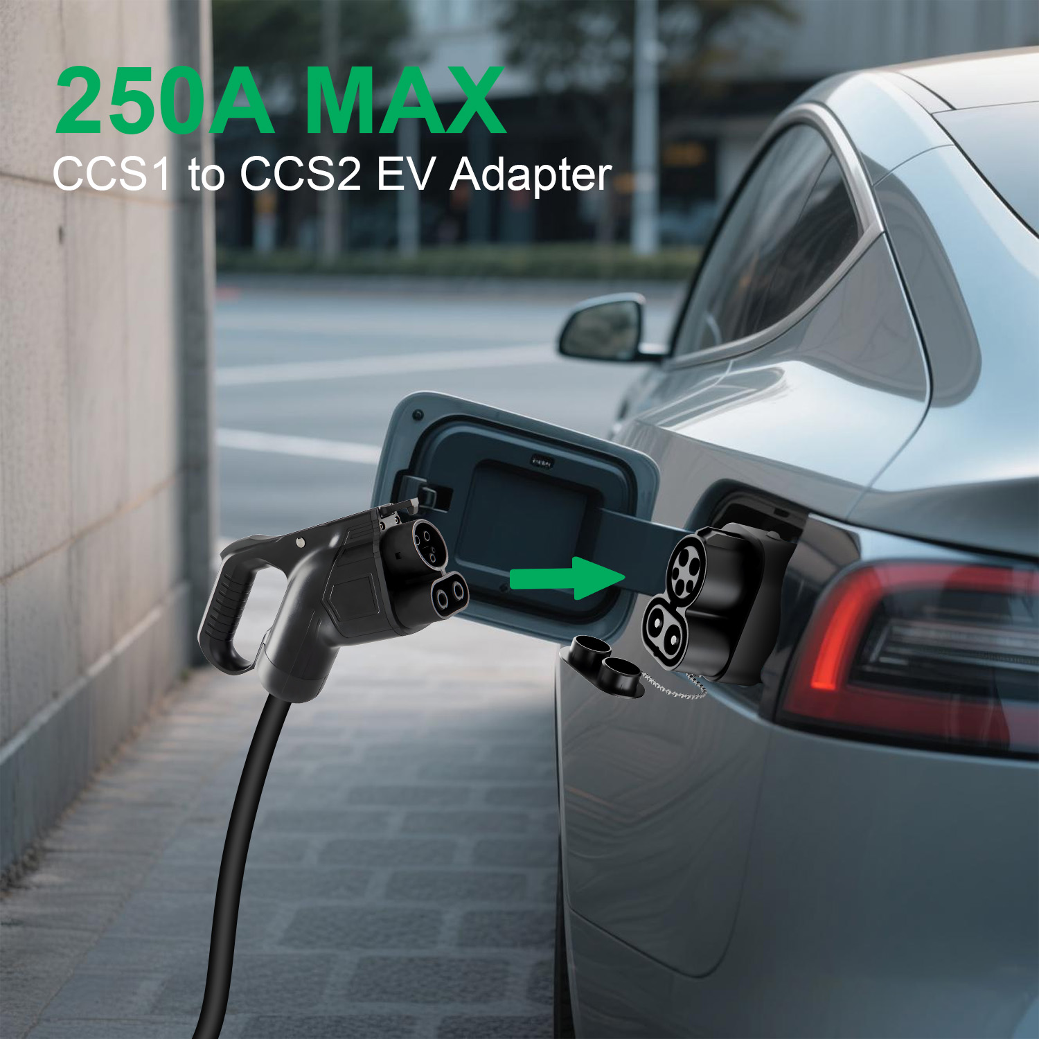 CCS1 to CCS2 Charger Adapter 2 - огляд і ціна Ccs2 To Ccs1 Fast Charge Adapter 250Kw