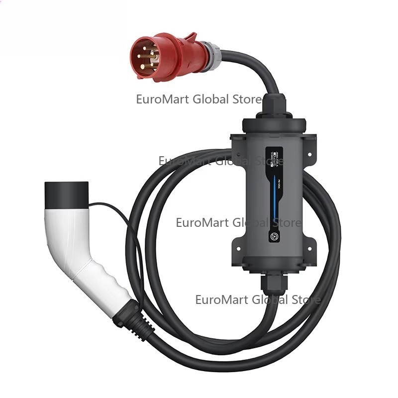 Type 2 to Red CEE Plug Electri - огляд і ціна Portable Ev Charger 32A Type 2 Cee Plug