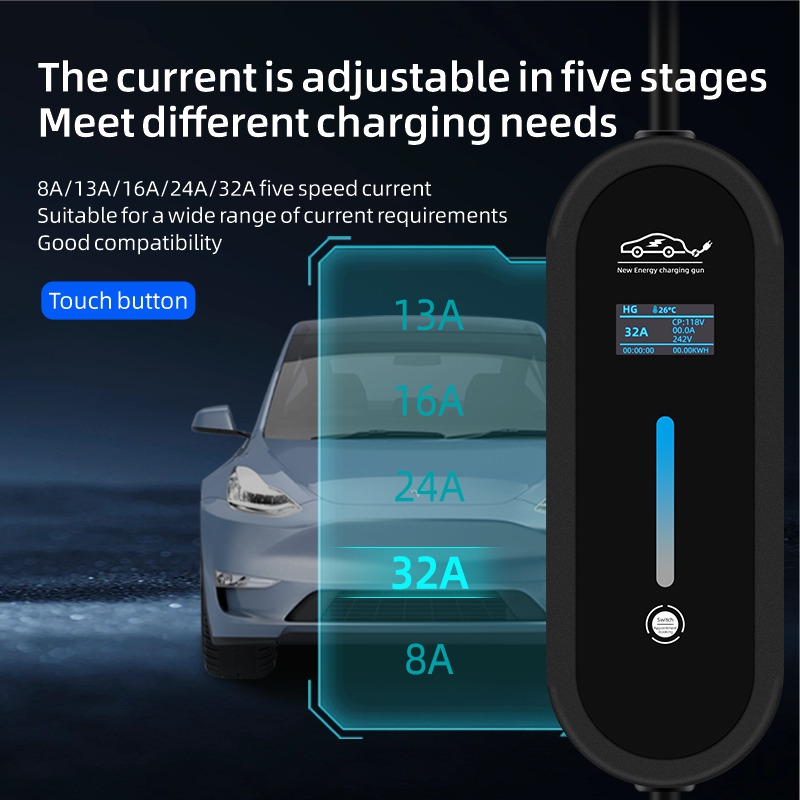 ROMADA 7KW 32A EV Portable Cha - огляд і ціна Ev Charger Adapter