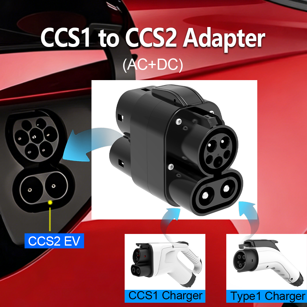 CCS1 to CCS2 EV Adapter AC+DC  - огляд і ціна Ccs2 To Ccs1 Fast Charge Adapter 250Kw