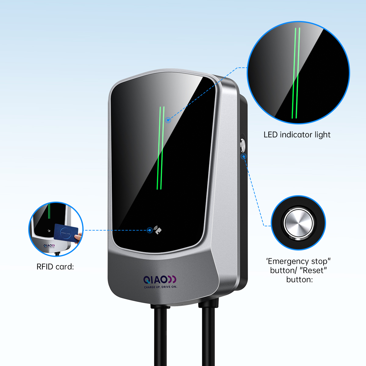 QIAO Type 2 Home EV Charger 7. - огляд і ціна Ev Charging Cable