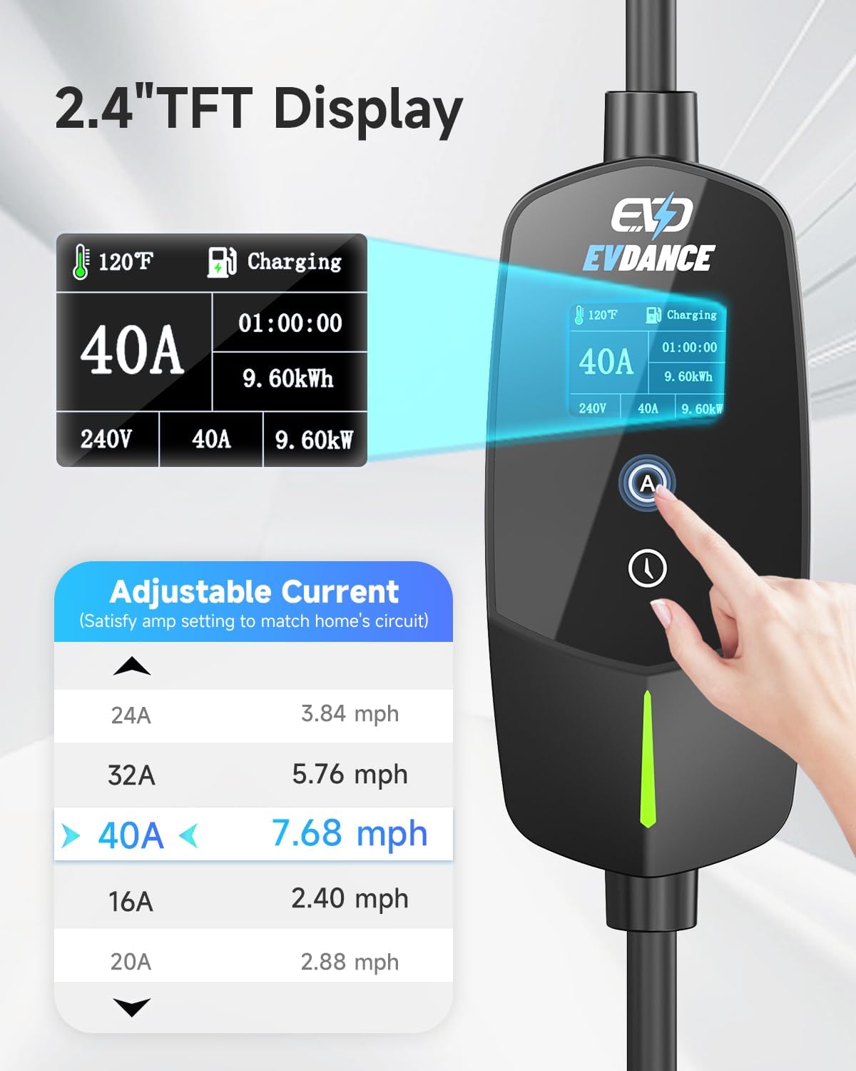 EVDANCE Portable EV Charger fo - огляд і ціна Portable Ev Charger