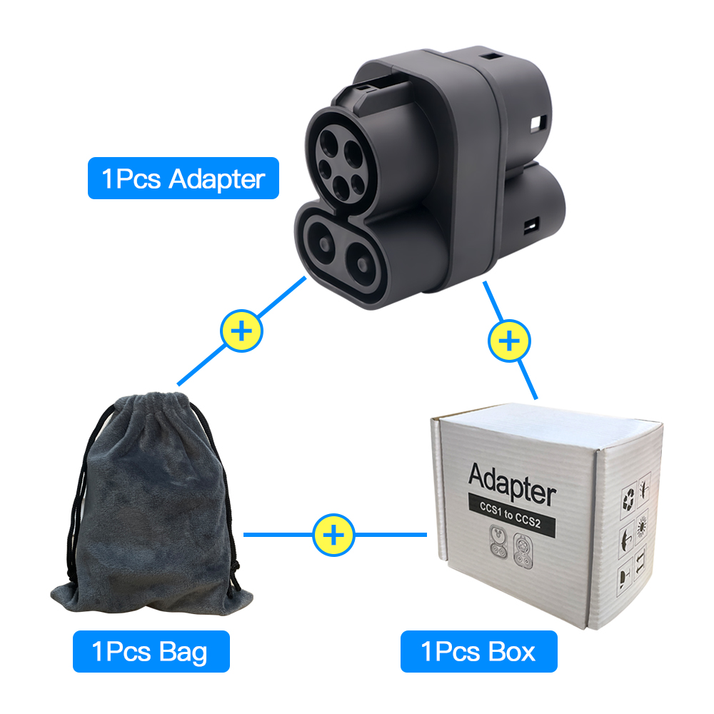 CCS1 to CCS2 EV Charger Adapte - огляд і ціна Ccs2 To Ccs1 Fast Charge Adapter 250Kw